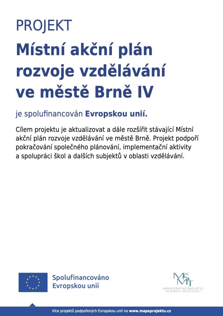 Plakát projektu MAP IV